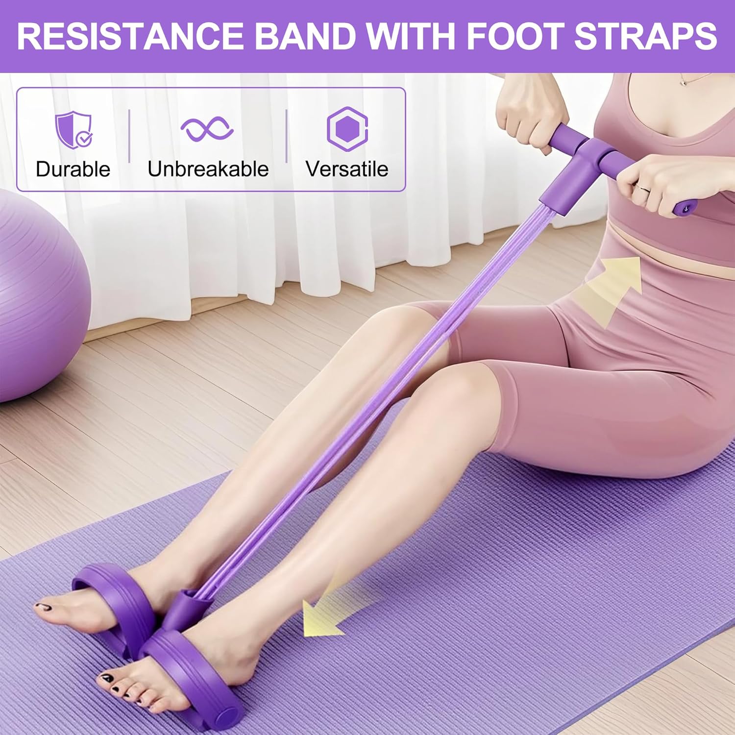 Home Gym Needs - Fascia di Resistenza a 4 Tubi