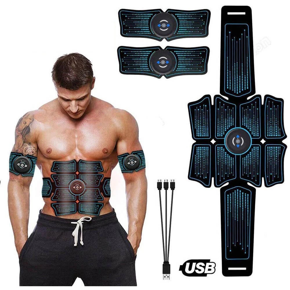 Home Gym Needs - Stimolatore Muscolare Addominale EMS, Massaggiatore Elettrico