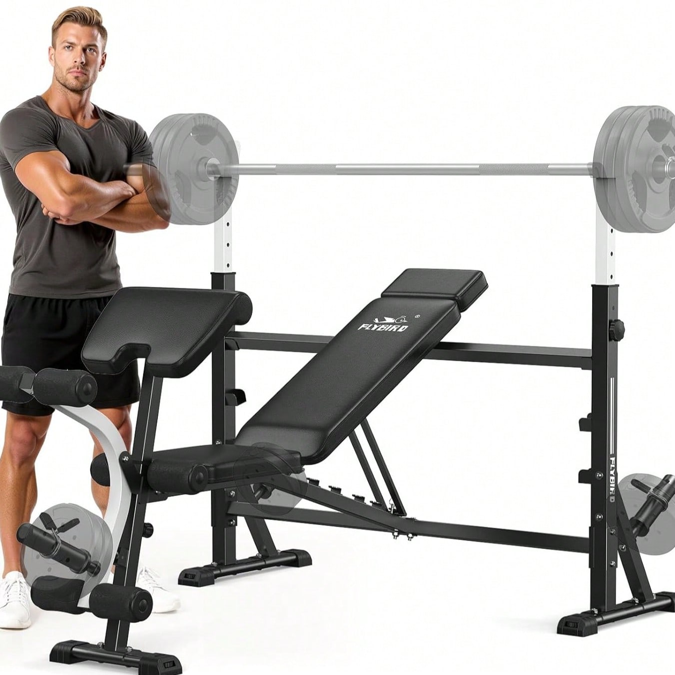 Panca Regolabile FLYBIRD, con  - Home Gym Leg Press recensione e prezzo