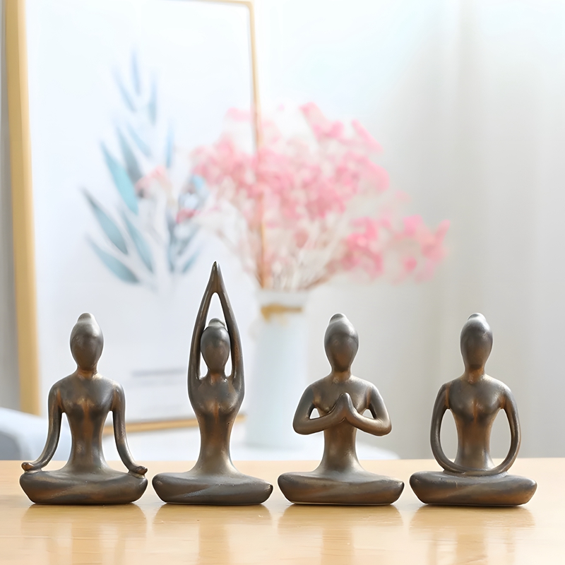 Blue Zen Abstract Yoga pose ra - Home Gym Zen recensione e prezzo