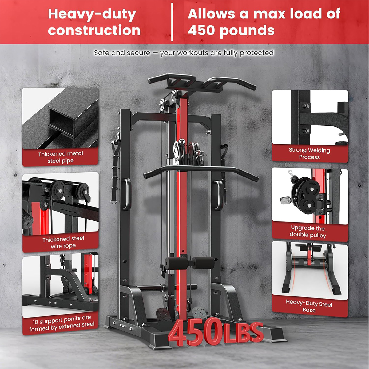 Pooboo Home Gym Machine - Sist - Leg Home Gym Workout recensione e prezzo
