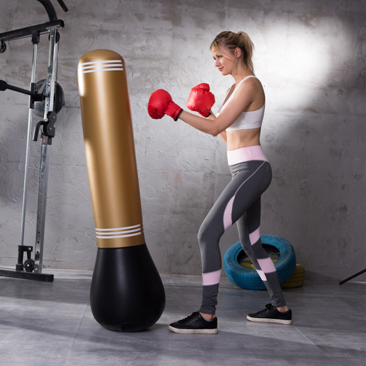 Sacco da boxe gonfiabile per c - Boxing Bag Stand recensione e prezzo